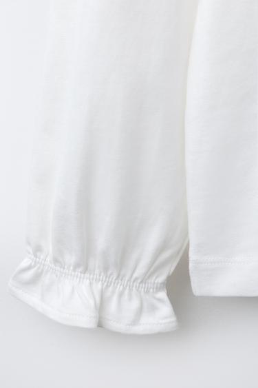 ROMANTIC LACE T-SHIRT - White by Zara - Image 3