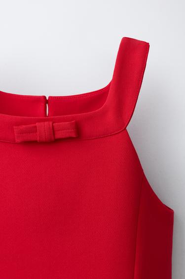 BOW DRESS - Red by Zara - Image 2