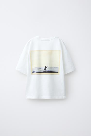T-SHIRT PHOTO PUKAS SURF - Blanc de Zara - Image 1
