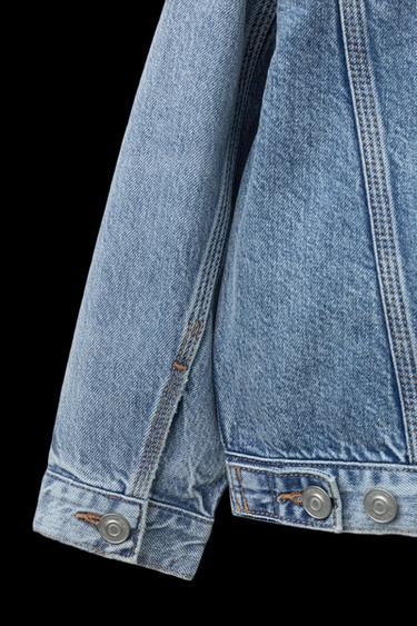 Zara BASIC DENIM JACKET - Blue