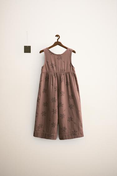 ZARA TIMELESS - КОМБИНЕЗОН С ЦВЕТОЧНЫМ ПРИНТОМ — КОРИЧНЕВЫЙ от Zara