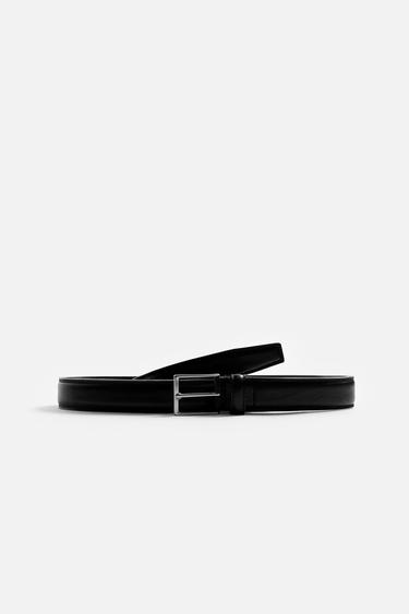 CINTURÓN PIEL VESTIR - Marrón de Zara
