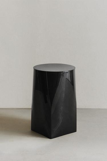 STAINLESS STEEL SIDE TABLE - Black by Zara