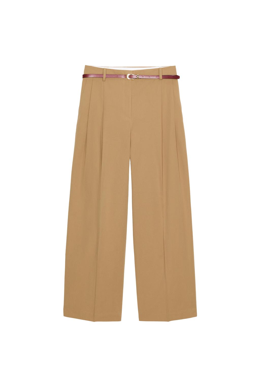 BELTED PLEATED PANTS - image 3