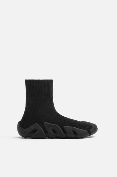 BASKETS MONTANTES EN TISSU - Multicolore de Zara