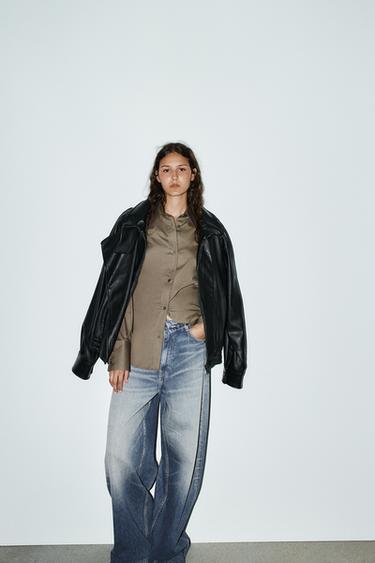FITTED HEM SHIRT - Taupe grey by Zara