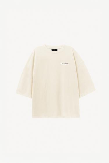 WILLY CHAVARRIA X ZARA 프린트 오버사이즈 티셔츠 - Zara의 스크래치 화이트 - 이미지 0