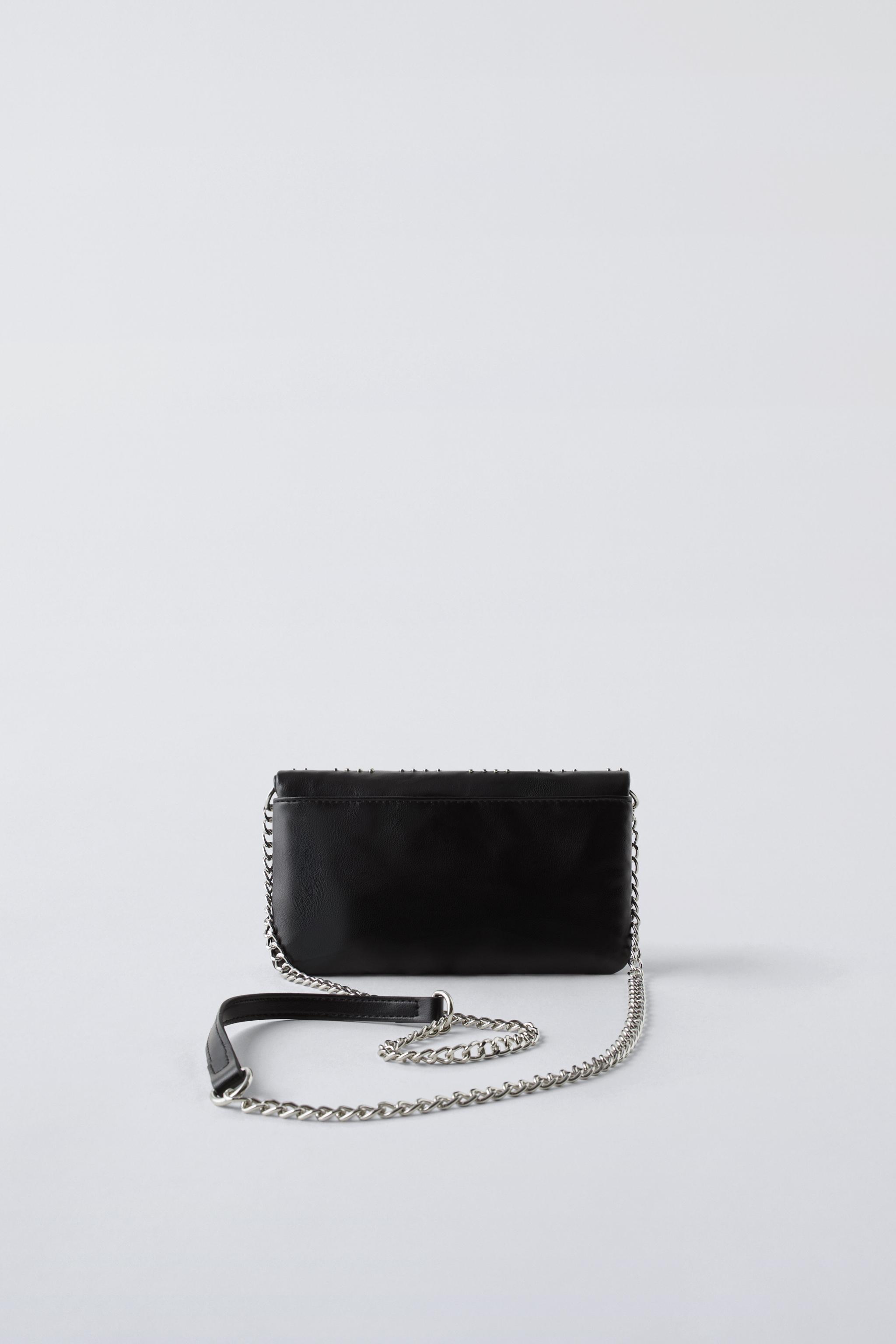 Mini crossbody bag with chain zara sale