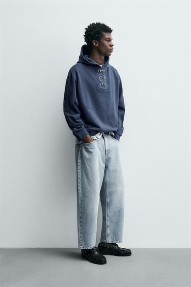 SWEAT À CAPUCHE ALAMARS - Bleu délavé de Zara - Image 3