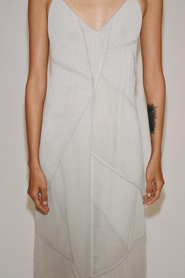 COMBINED MIDI DRESS - Light turquoise by Zara - Image 1