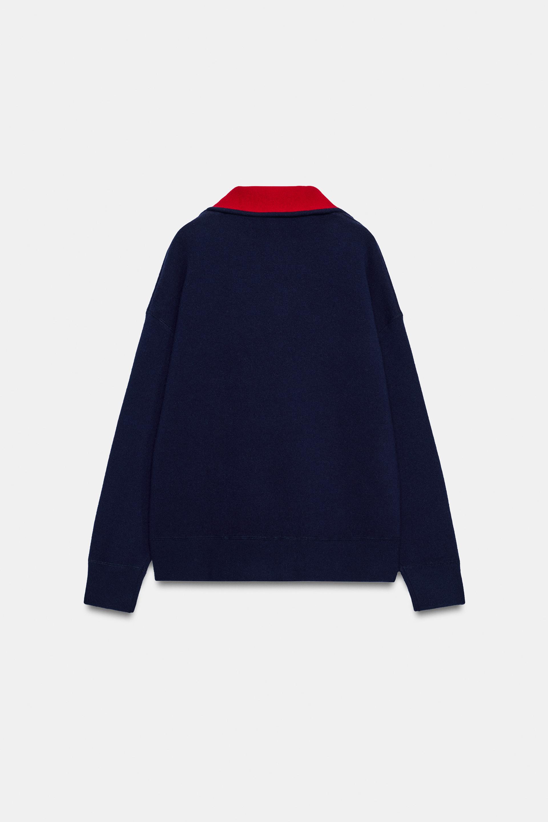OVERSIZED 93% WOOL MOCK NECK SWEATER thumbnail 8