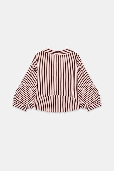 CHEMISE À RAYURES ET MANCHES BOUFFANTES - Multicolore de Zara - Image 5
