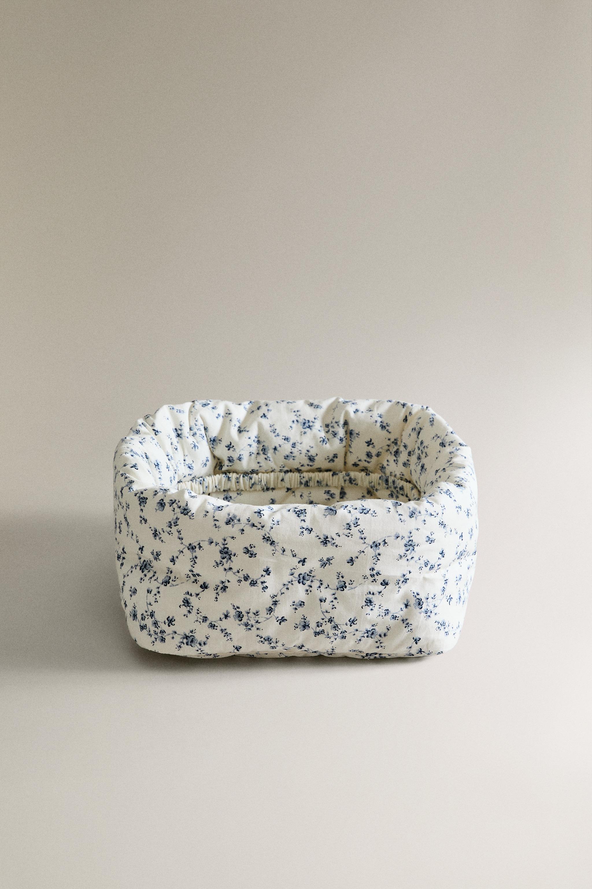BLUE FLOWER RECTANGULAR BABY ORGANIZER
