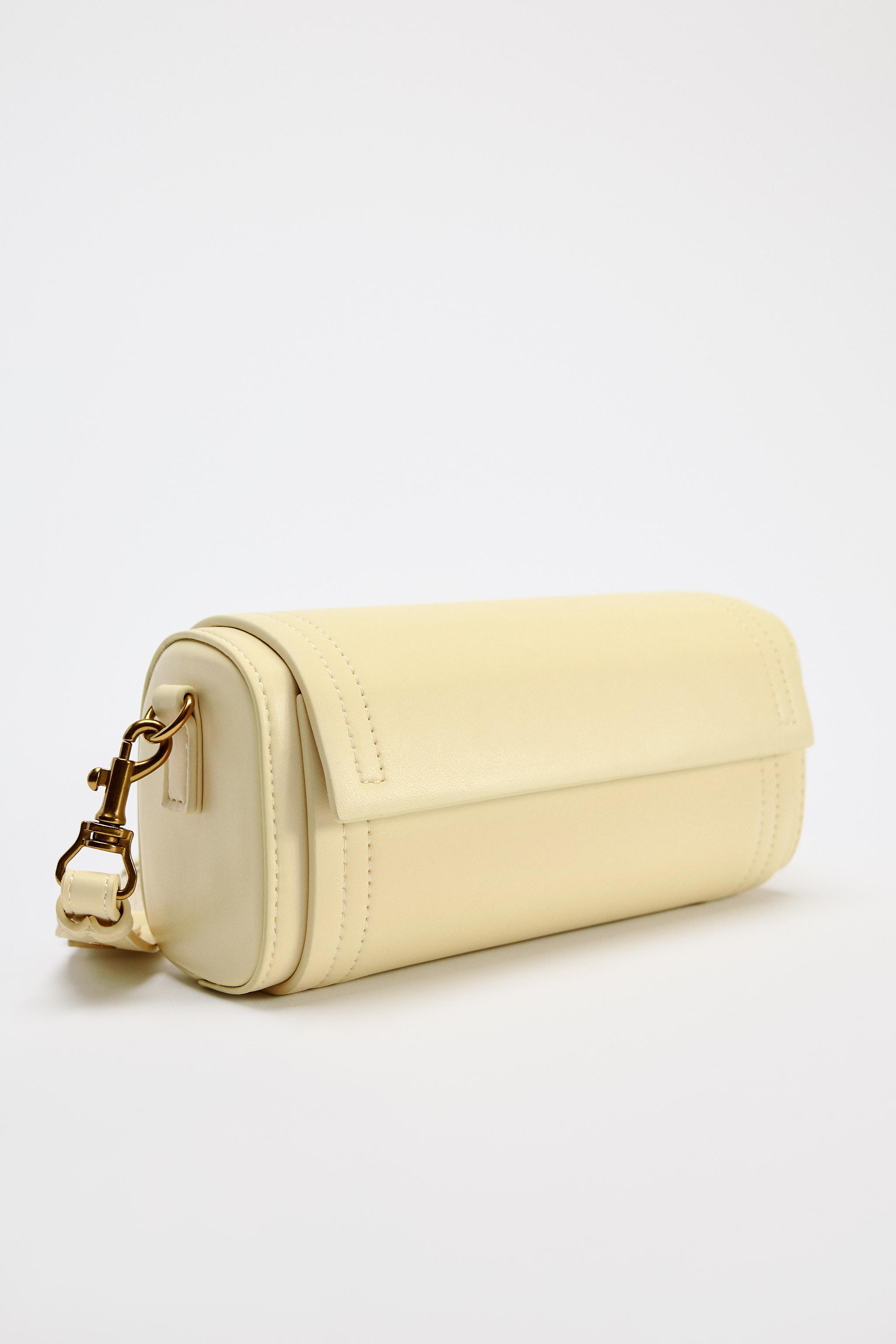 Zara Crossbody Bag Vanilla Yellow Women