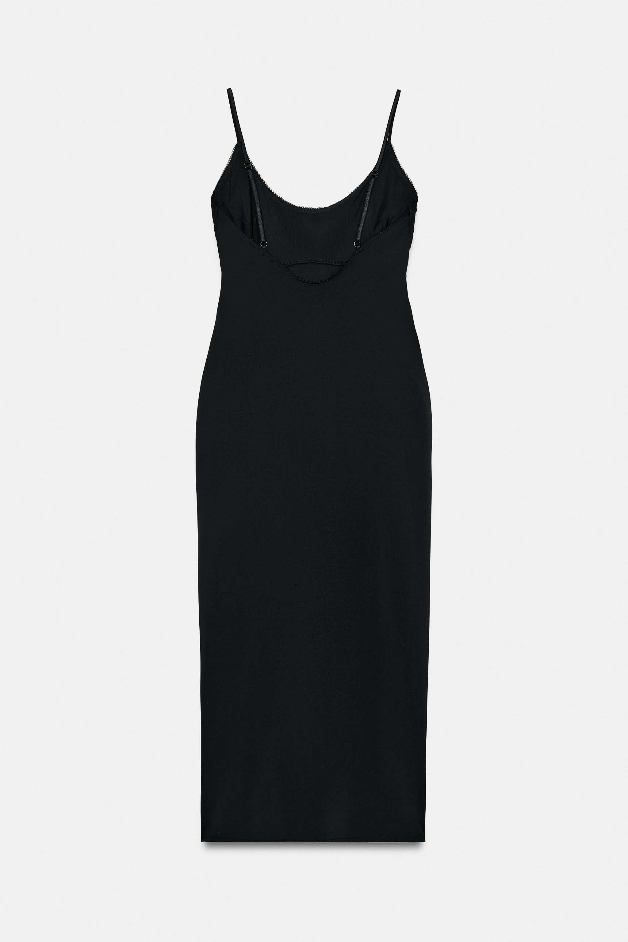 ROBE MI-LONGUE À BRETELLES