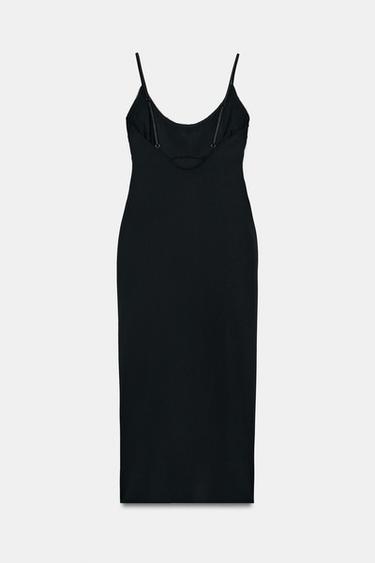 STRAPPY MIDI DRESS - Black by Zara - Image 5