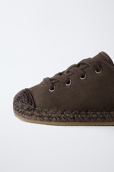 LACE-UP ESPADRILLES - Brown by Zara - Image 5