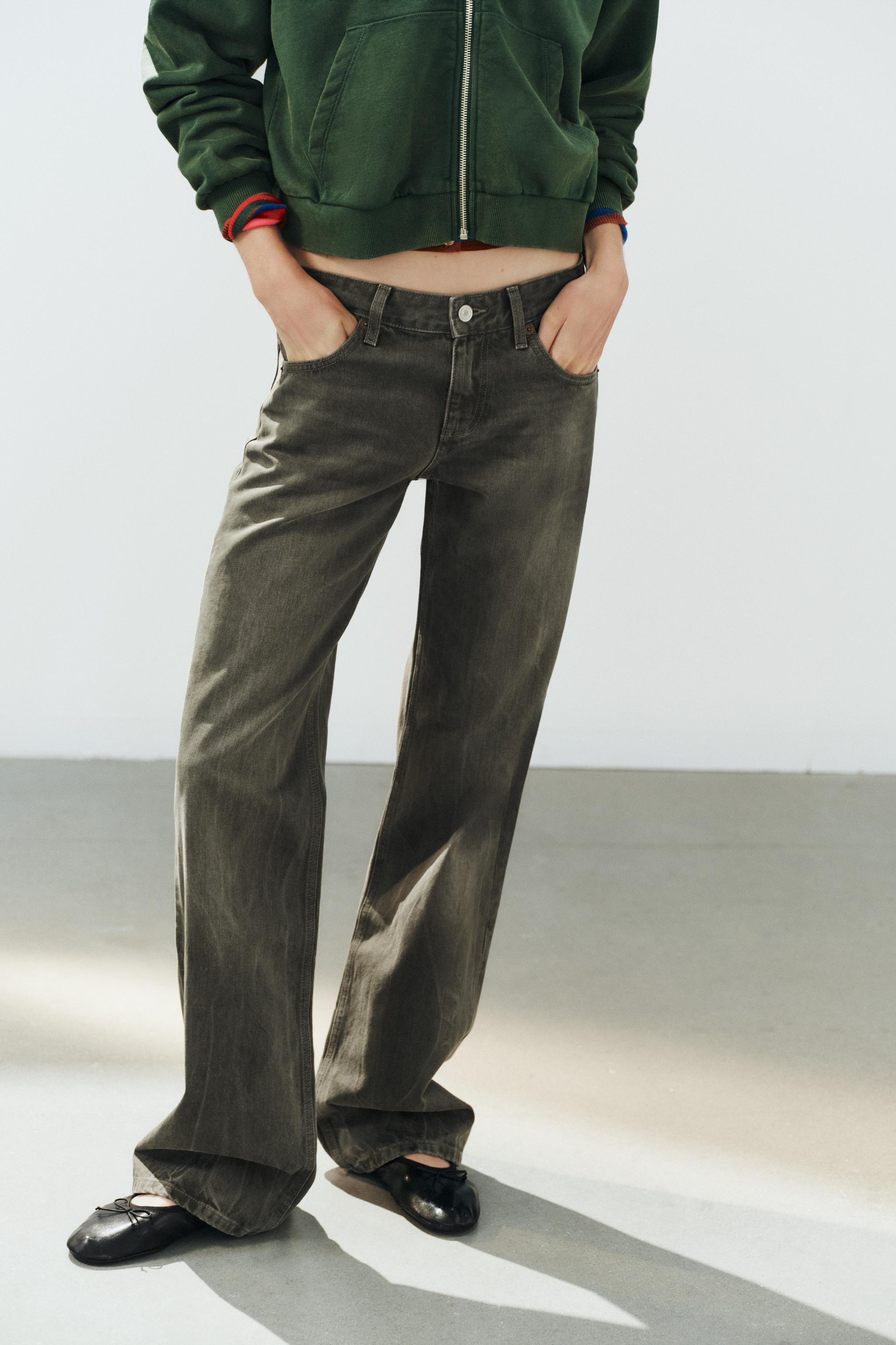 Trf Low-Rise Wide-Leg Jeans by Zara