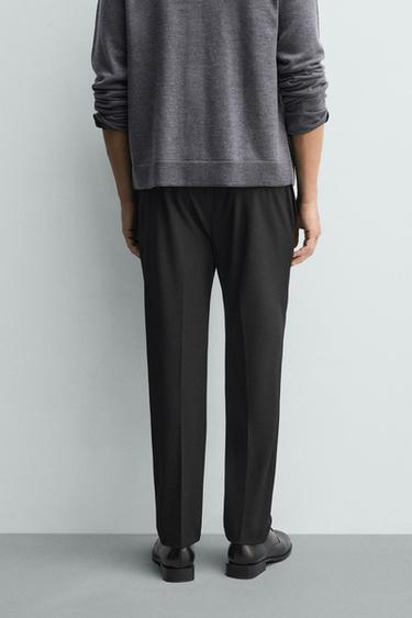 PANTALON JOGGER À TAILLE CONFORTABLE - Noir de Zara - Image 2