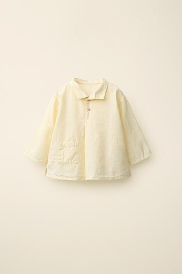 Camisa de punto slub creada por Caramel London x Zara