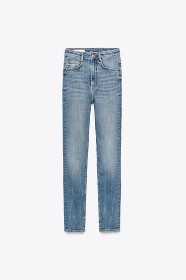 JEAN TRF SKINNY TAILLE HAUTE - Bleu clair de Zara - Image 5