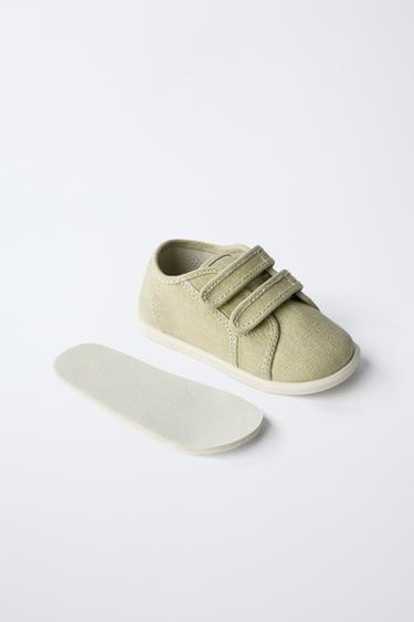 BAREFOOT COTTON PLIMSOLLS - Green by Zara - Image 2