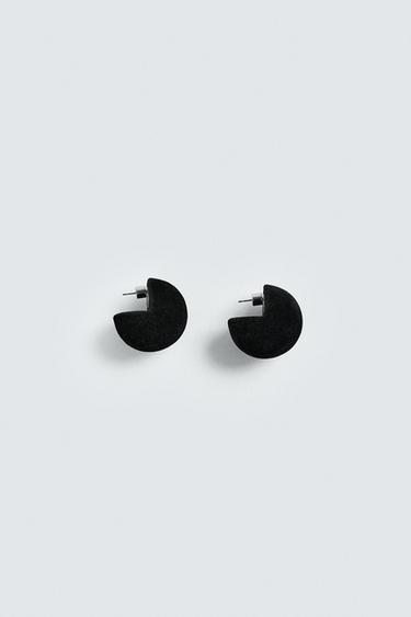 OVERSIZE VELVET EARRINGS HARRY LAMBERT FOR ZARA X DISNEY - Black by Zara