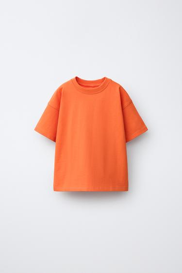BASIC T-SHIRT - Oranje van Zara