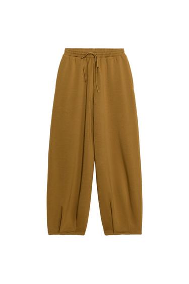 PANTALÓN PLIEGUES - Aceite de Zara