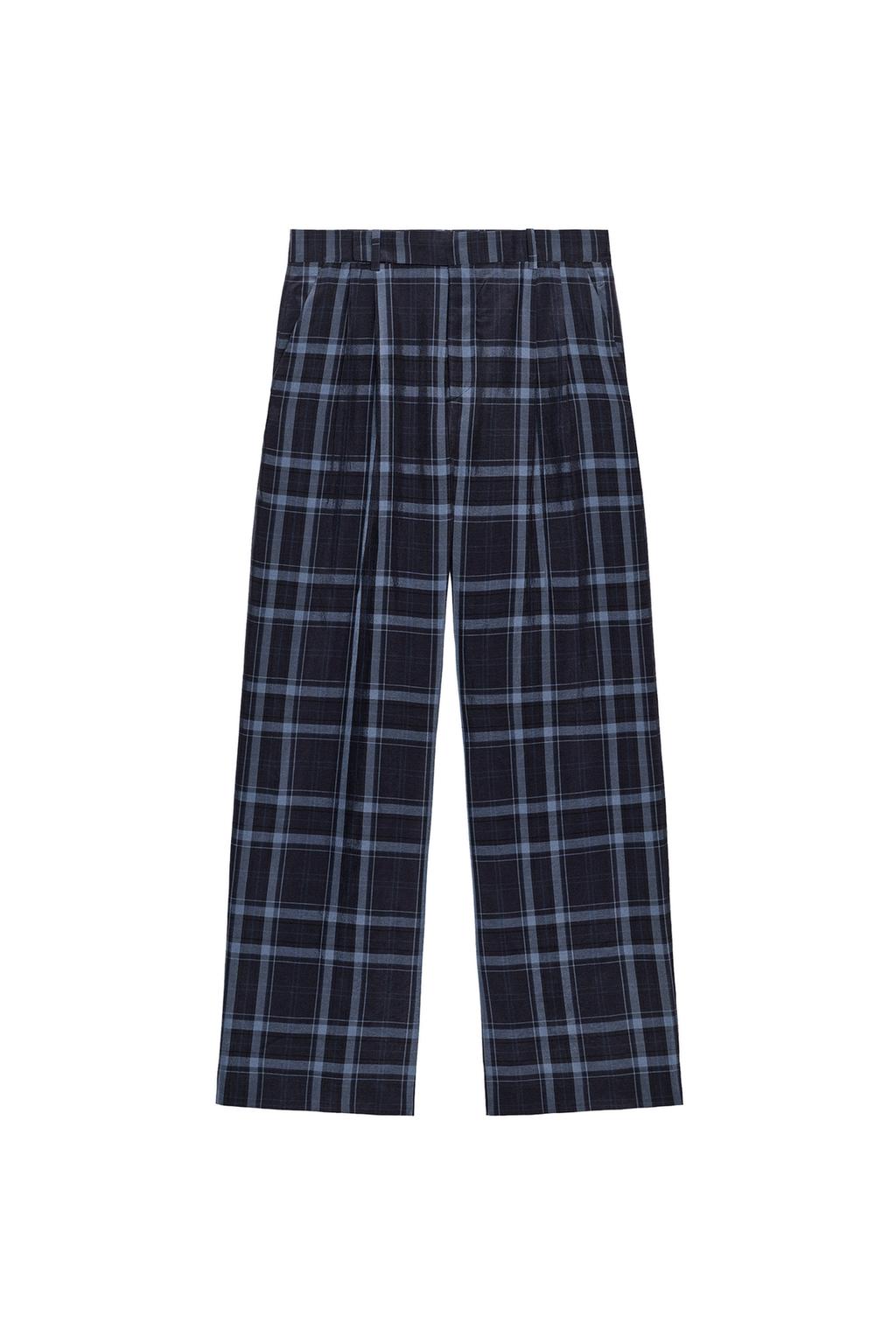 ZW COLLECTION PLAID WIDE LEG PANTS - image 3