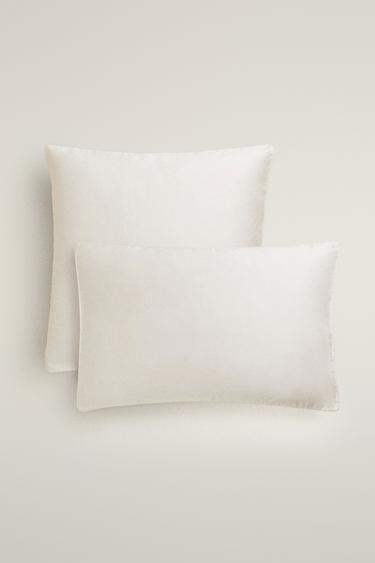 SATEEN PILLOWCASE (500 THREAD COUNT) - Light beige by Zara