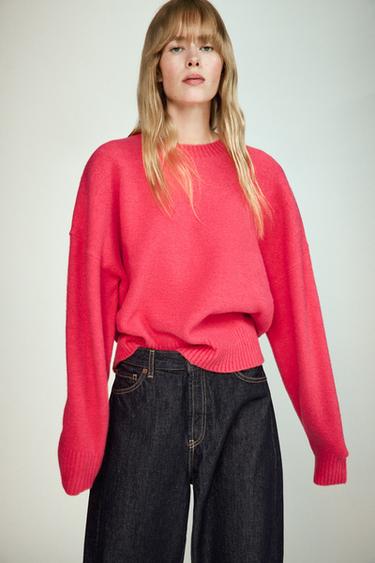 JERSEY PUNTO SOFT - Rosa coral de Zara