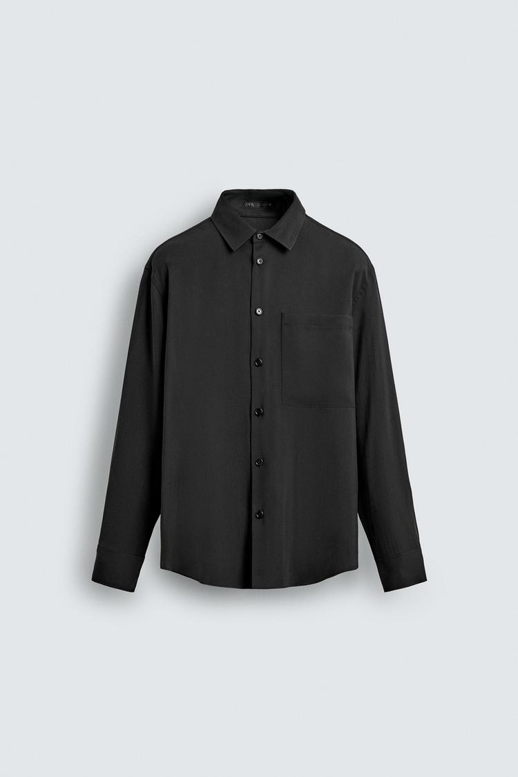 ZARA FLUID SHIRT WITH POCKET