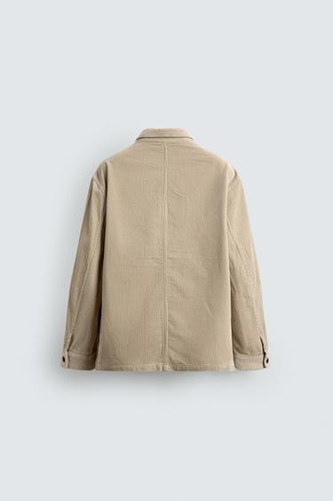 CORDUROY POCKET JACKET - Ecru by Zara - Image 8