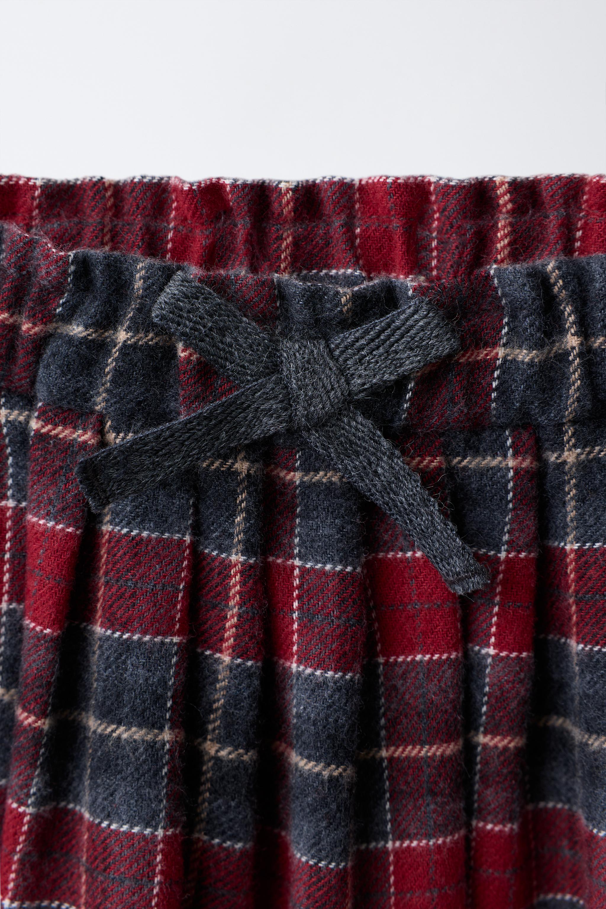 PLAID PRINT SKIRT
