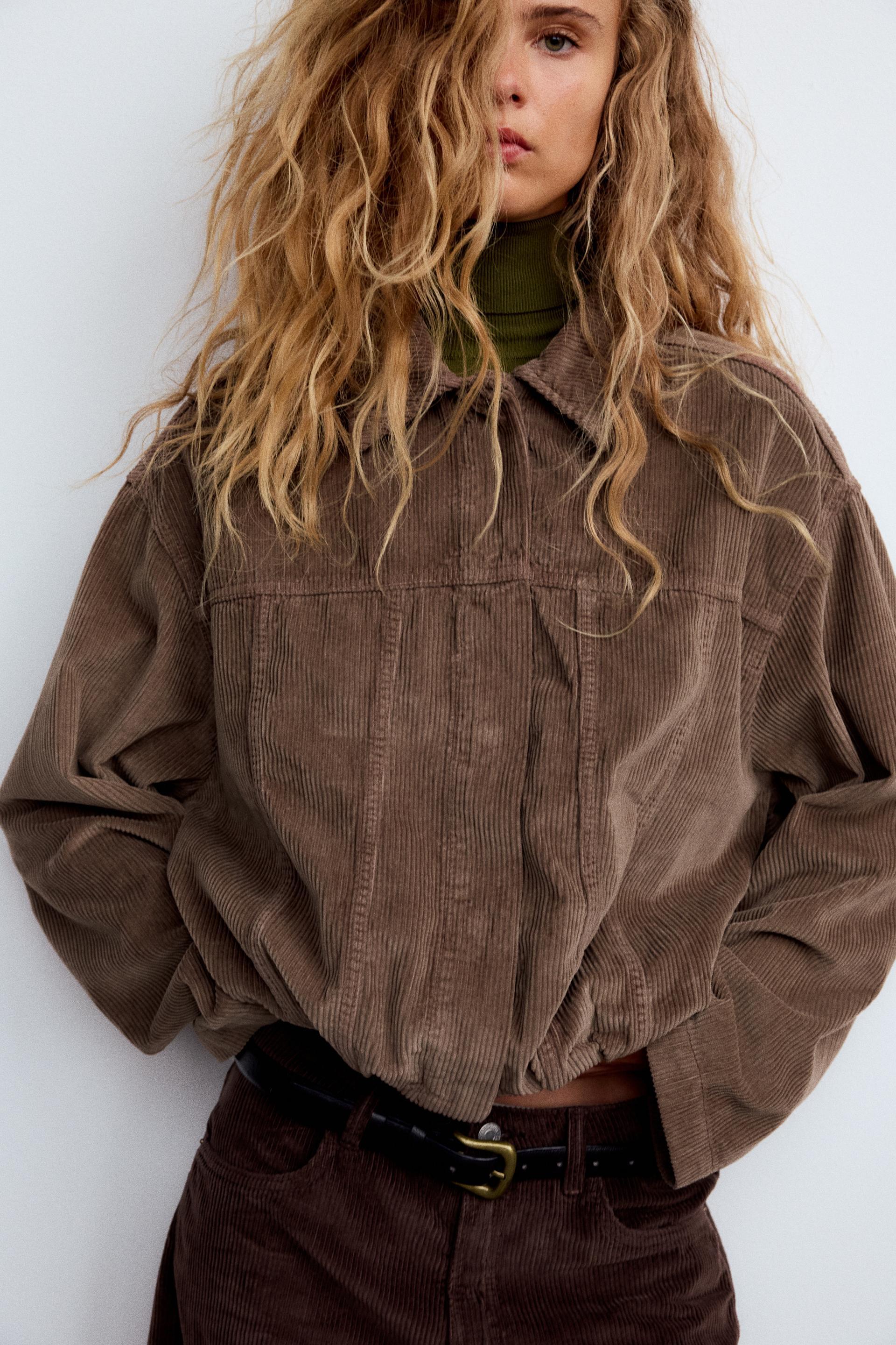 CORDUROY JACKET Light brown ZARA United Kingdom