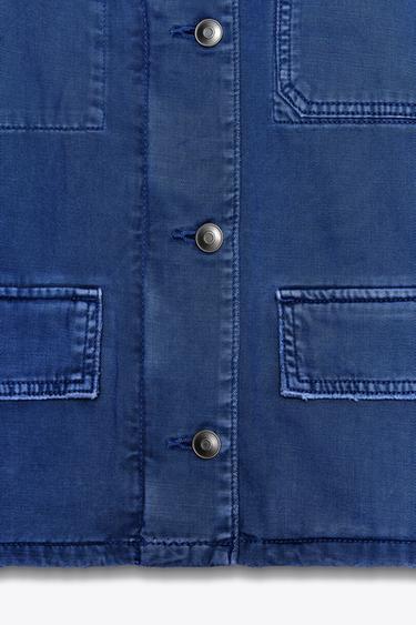TRF COLOUR DENIM JACKET - Bluish by Zara - Image 3