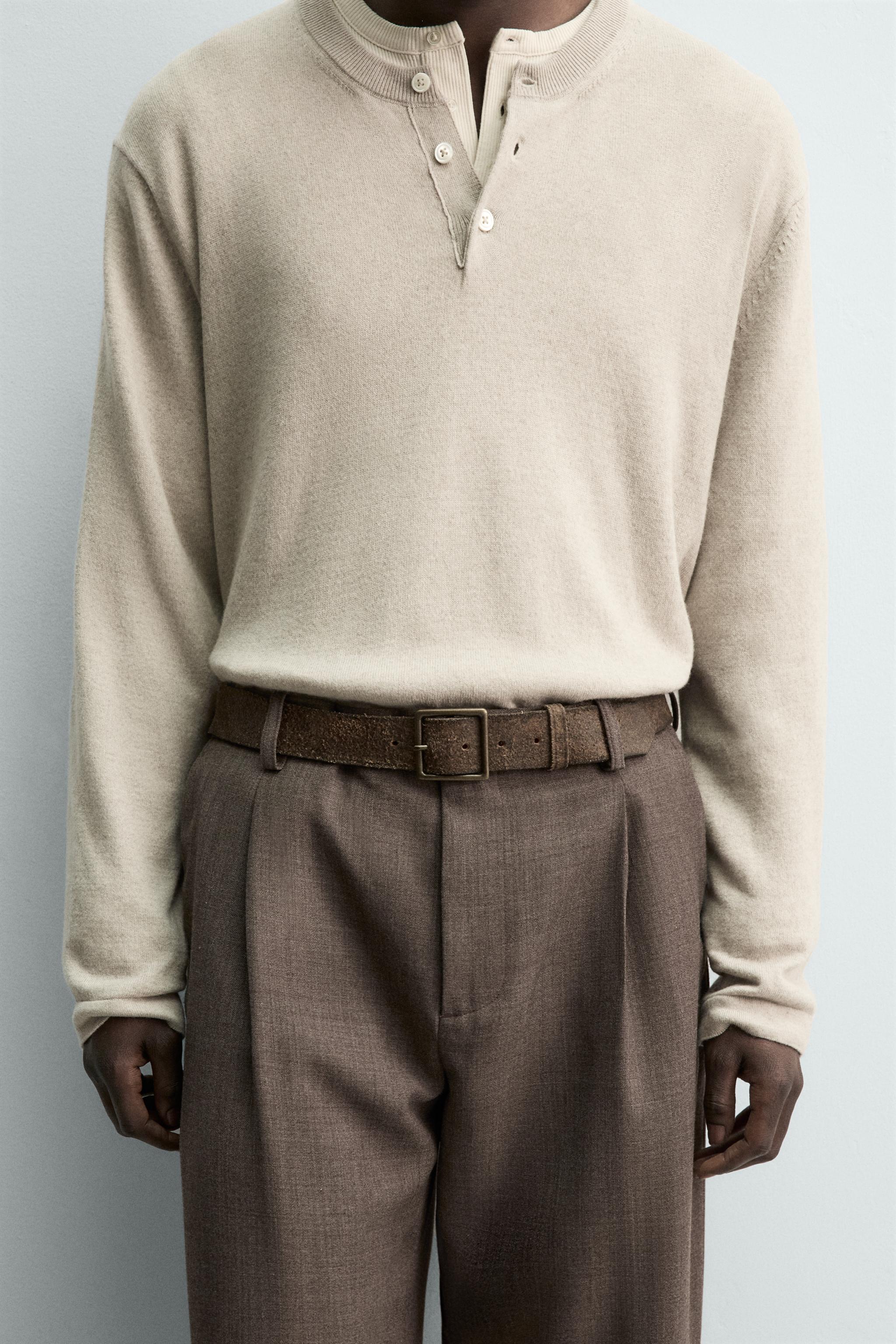 CEINTURE EN CUIR EFFET VINTAGE