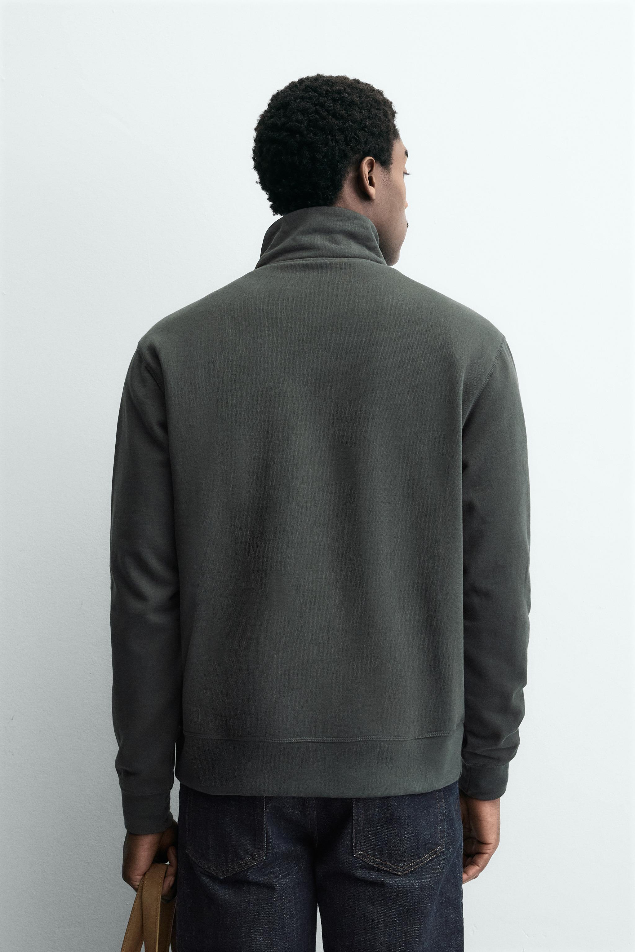 BASIC QUARTER-ZIP SWEATSHIRT