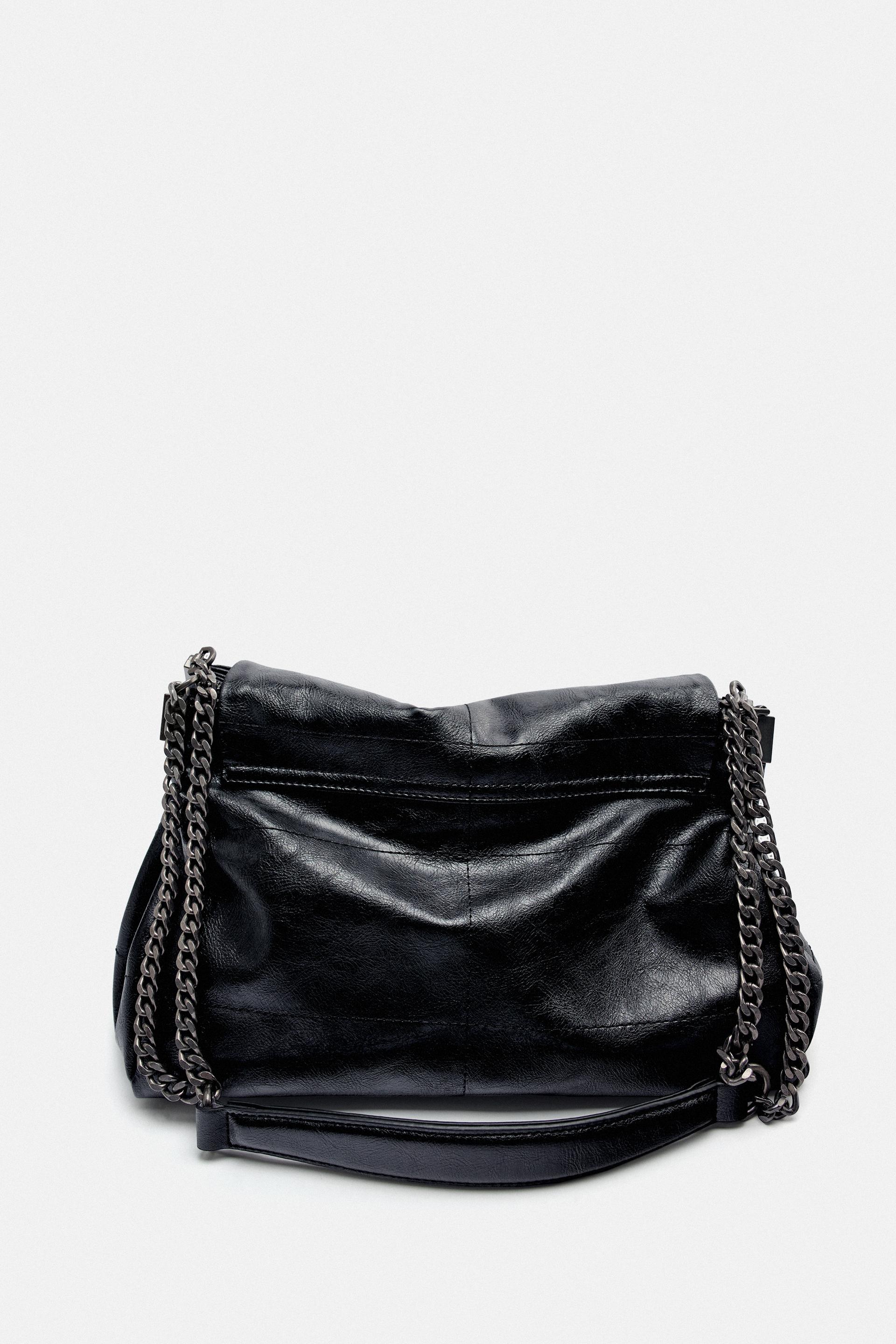 Black shoulder bag zara Clearance