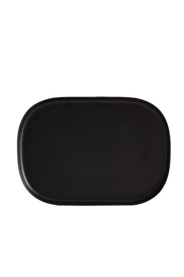 LARGE BLACK RESIN BATHROOM TRAY - Black by Zara