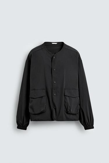 TECHNICAL JACKET WITH POCKETS - Black by Zara - Image 0