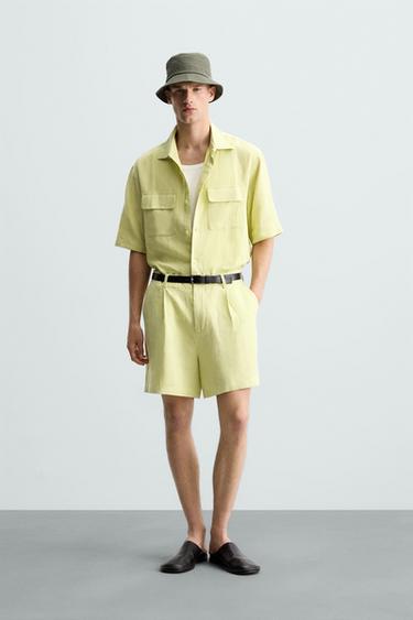 BERMUDA 100% LINO - Lima de Zara - Imagen 0