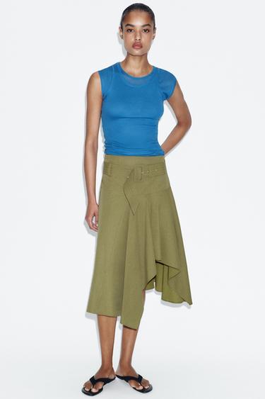 CAMISETA SUPIMA® EFEITO DUPLO - Azul-elétrico da Zara - Imagem 0