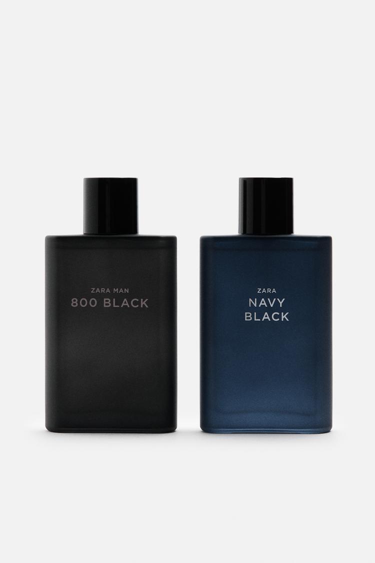 MAN NAVY BLACK + ZARA MAN 800 BLACK EDT 2X 90 ML (3.0 FL. OZ 
