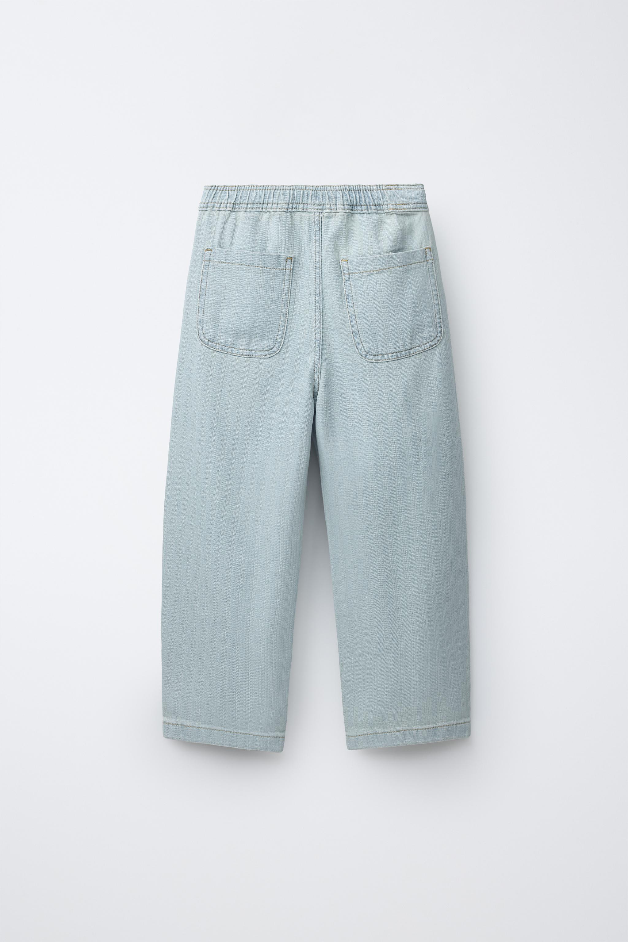 JACQUARD BALLOON JEANS