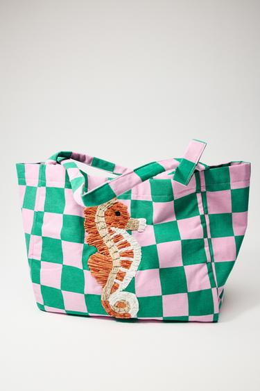 FABRIC DESIGN TOTE BAG - Multicoloured by Zara - Image 5