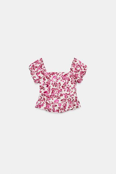 PRINTED BUSTIER TOP - 107 by Zara - Image 6