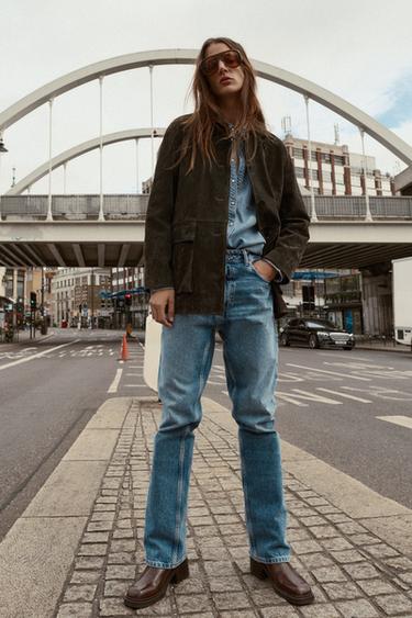 100 % ZOMŠOS ODOS ŠVARKAS – Tamsi chaki – „Zara“