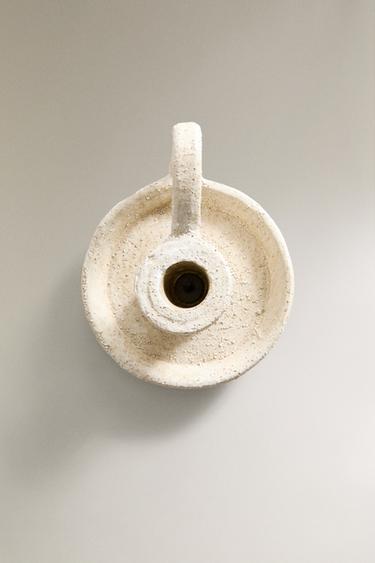 CLAY CANDLESTICK - White by Zara - Image 3
